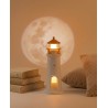 Lampka Nocna Z Projektorem Shp            Lighthouse Biało-Złota