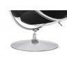 Fotel Bubble Stand 2 Poduszka Czarna - Akryl, Chrom, Wełna