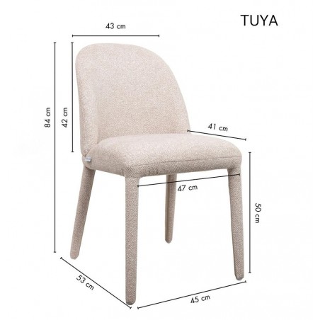 Krzesło Tuya Beżowe