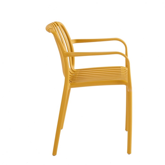 Krzesło Strips Arm Żółte