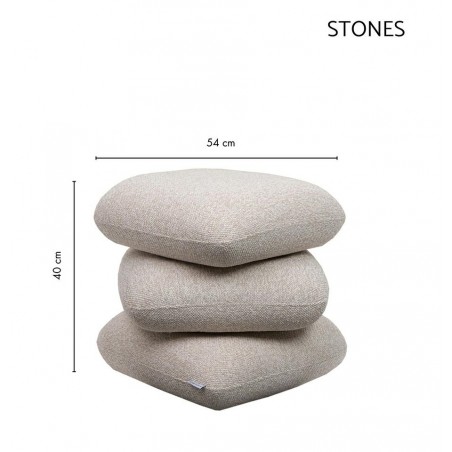 Pufa Stones Beżowa