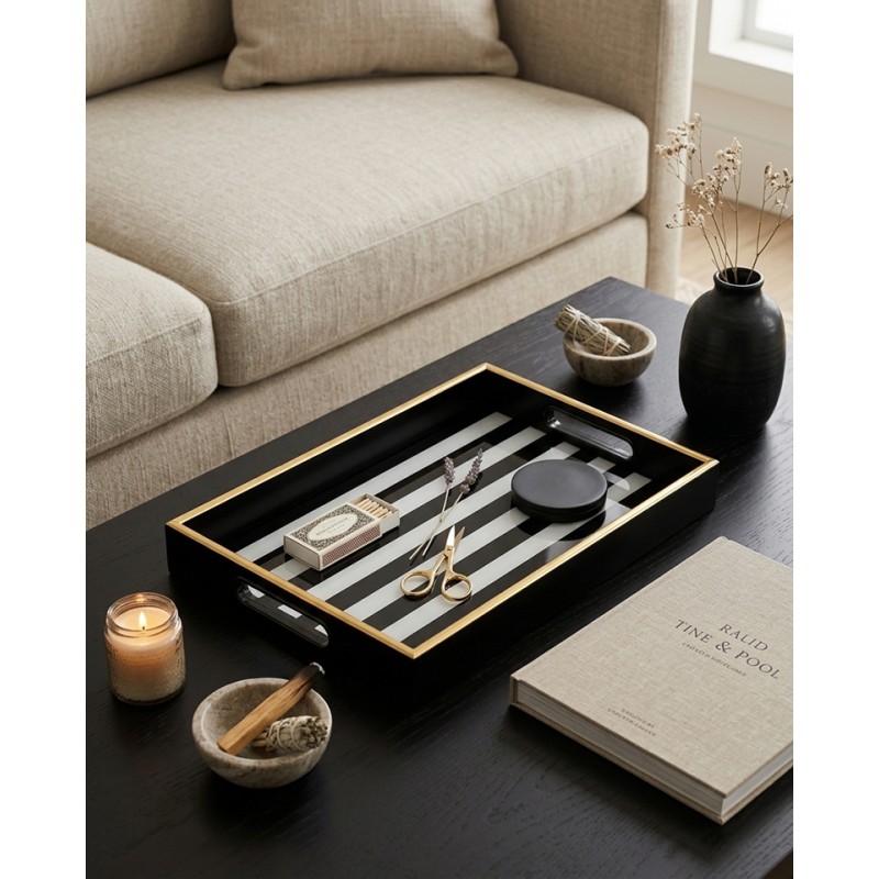 Taca Dekoracyjna Shp Grand Biało-Czarna