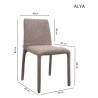 Krzesło Alya Brązowe