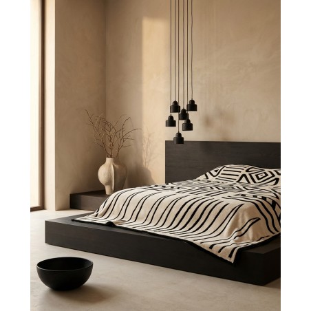 Pokrowiec Na Sofę Shp Corde Beżowy /      Czarny