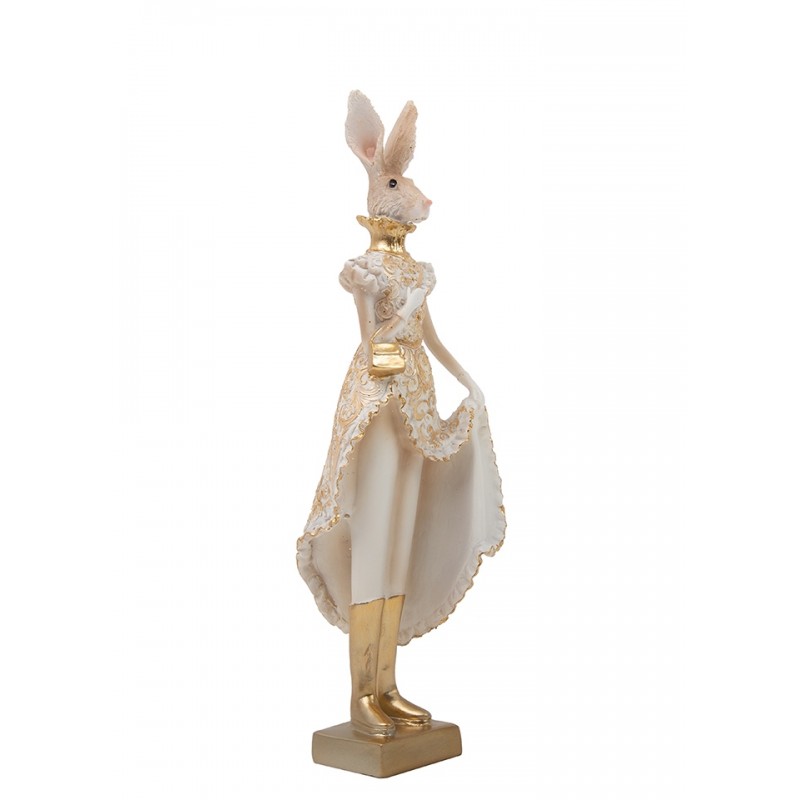 Figurka Dekoracyjna Shp Rabbit Beżowa /   Złota