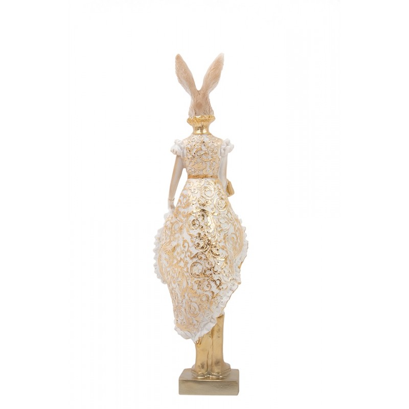 Figurka Dekoracyjna Shp Rabbit Beżowa /   Złota