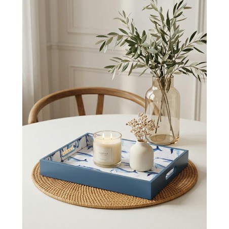 Taca Dekoracyjna Shp Whale Niebieska /    Biała