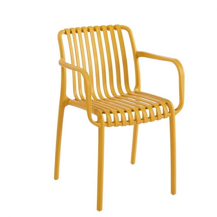 Krzesło Strips Arm Żółte