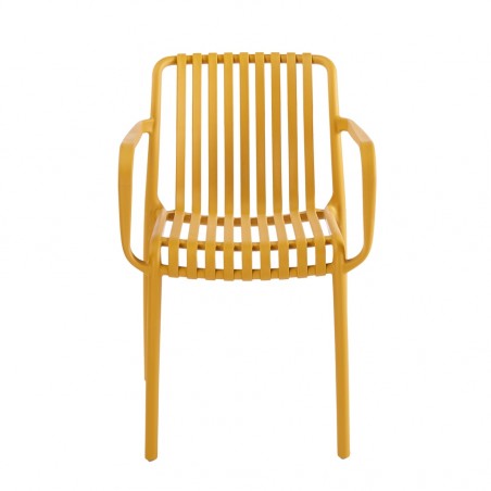 Krzesło Strips Arm Żółte