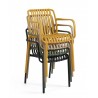 Krzesło Strips Arm Żółte