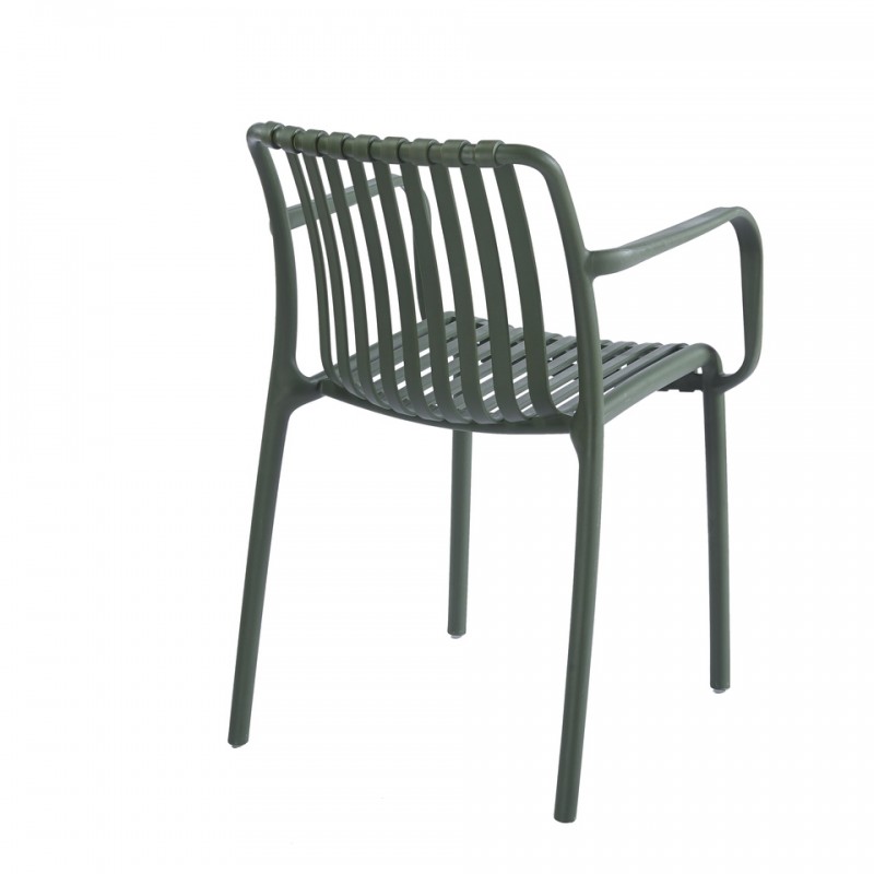 Krzesło Strips Arm Zielone