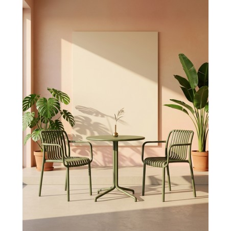 Krzesło Strips Arm Zielone