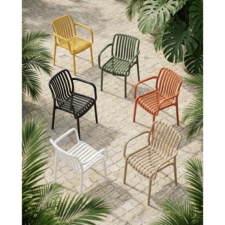 Krzesło Strips Arm Zielone