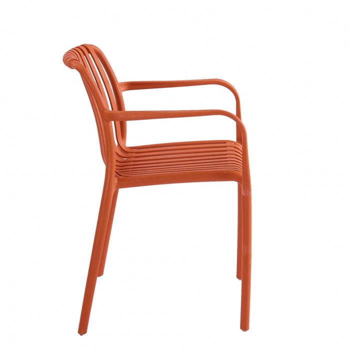 Krzesło Strips Arm Pomarańczowe