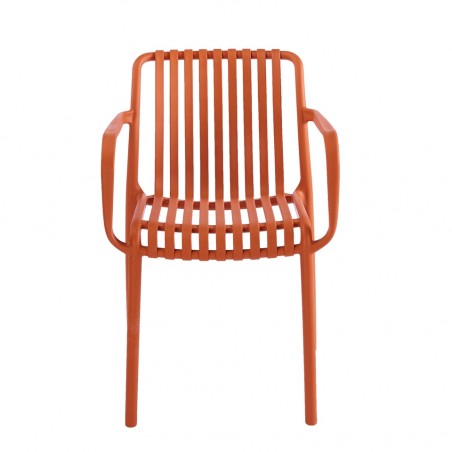Krzesło Strips Arm Pomarańczowe