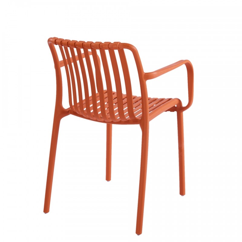 Krzesło Strips Arm Pomarańczowe