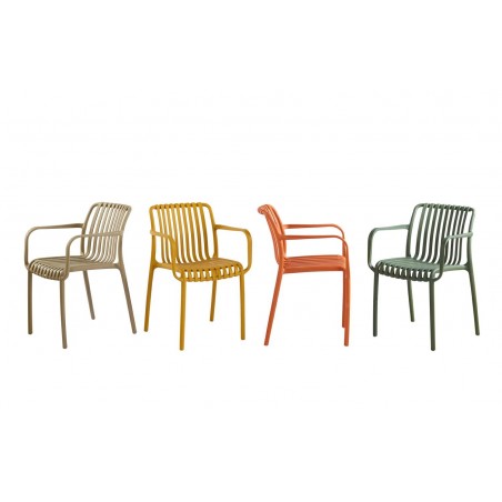 Krzesło Strips Arm Pomarańczowe