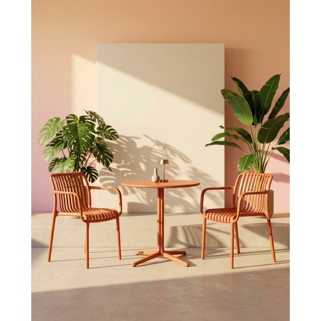 Krzesło Strips Arm Pomarańczowe