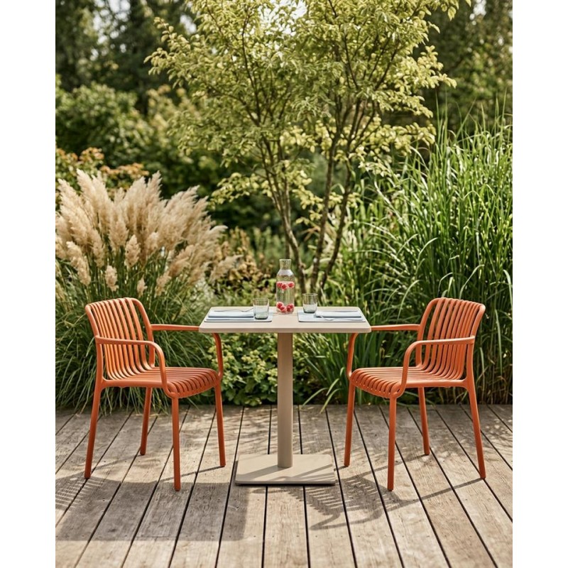 Krzesło Strips Arm Pomarańczowe