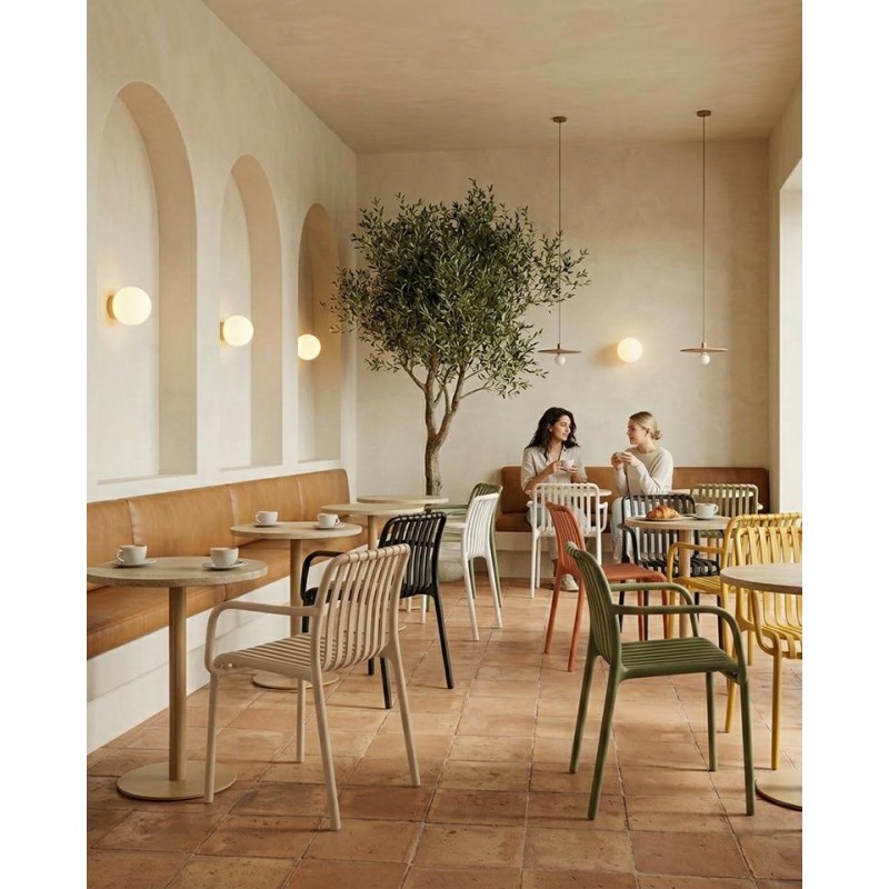 Krzesło Strips Arm Pomarańczowe