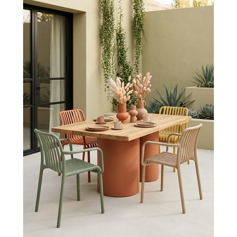 Krzesło Strips Arm Pomarańczowe