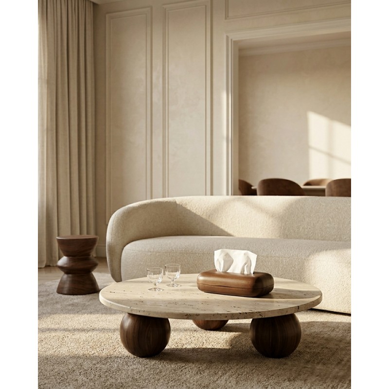 Pojemnik Na Chusteczki Shp Woodie         Brązowy