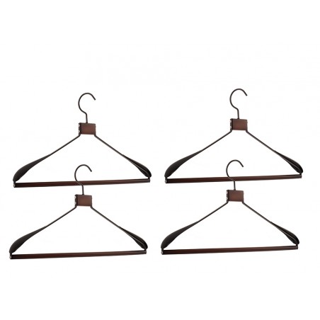 Zestaw 4 Wieszaków Shp Solid Czarny
