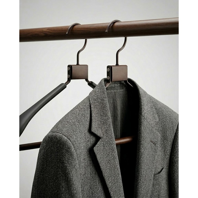 Zestaw 4 Wieszaków Shp Solid Czarny