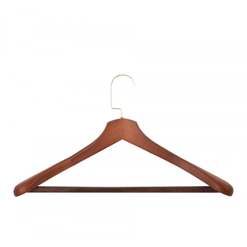 Zestaw 4 Wieszaków Shp Hardi Brązowy