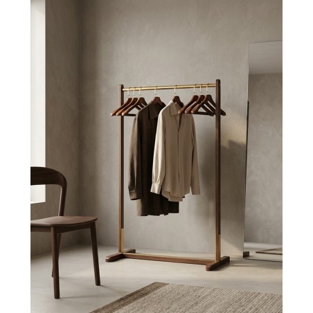 Zestaw 4 Wieszaków Shp Hardi Brązowy