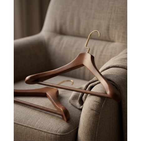 Zestaw 4 Wieszaków Shp Hardi Brązowy