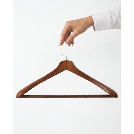 Zestaw 4 Wieszaków Shp Hardi Brązowy