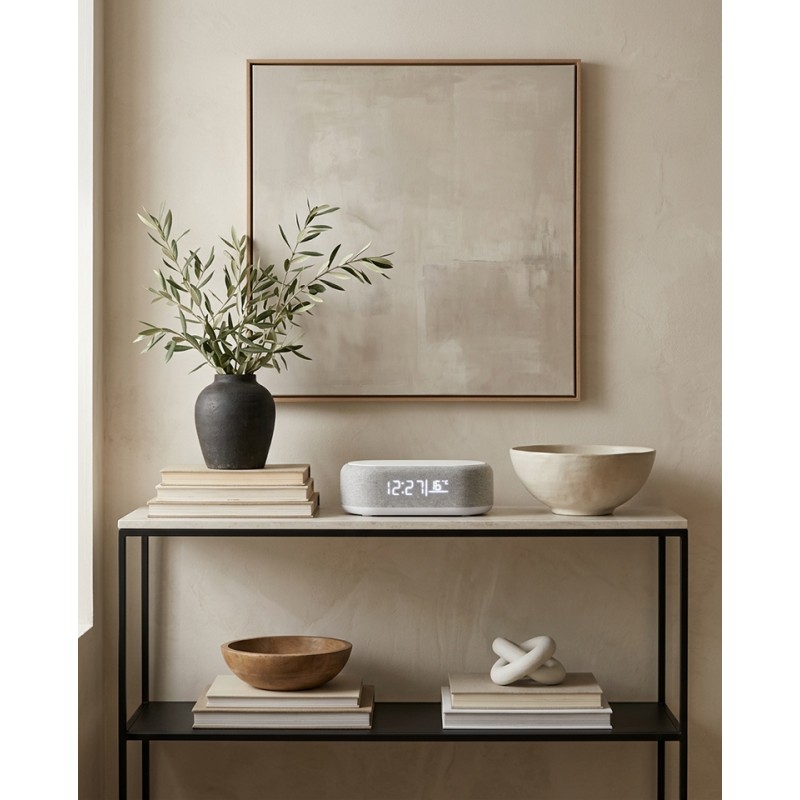 Ładowarka Indukcyjna Z Zegarem Led Shp    Baxter Szara