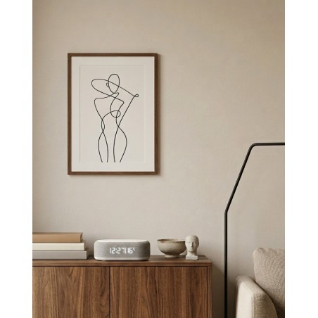 Ładowarka Indukcyjna Z Zegarem Led Shp    Baxter Szara