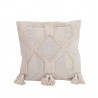 Poduszka Dekoracyjna Z Frędzlami Shp      Bohi Beżowa