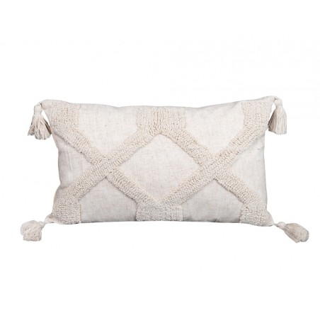 Poduszka Dekoracyjna Z Frędzlami Shp      Bohi Long Beżowa