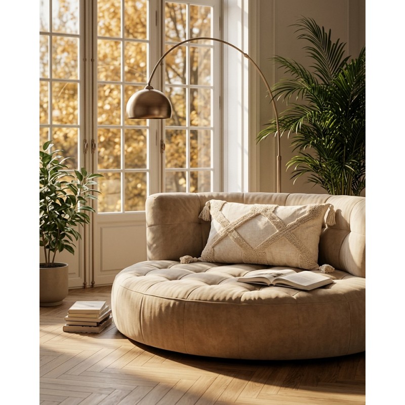 Poduszka Dekoracyjna Z Frędzlami Shp      Bohi Long Beżowa