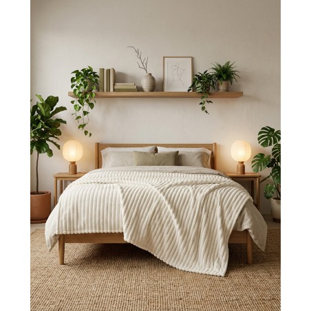 Koc Pluszowy Shp Lumera Beżowy