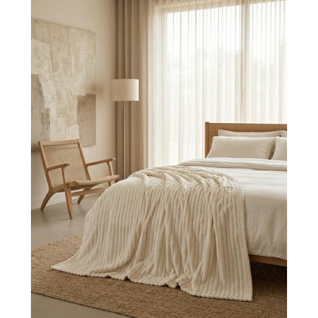 Koc Pluszowy Shp Lumera Beżowy