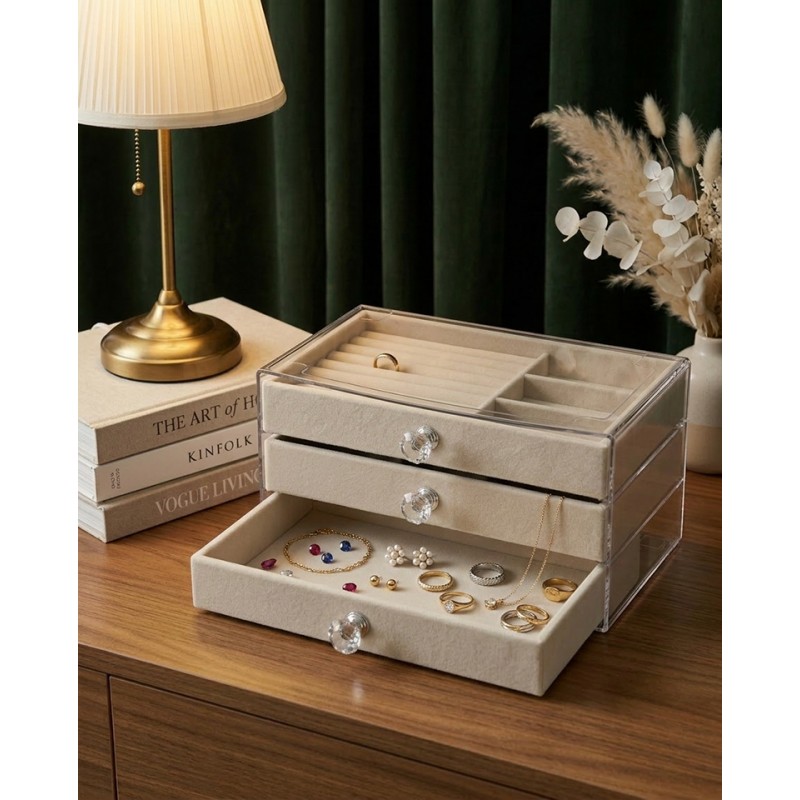 Pojemnik Na Biżuterię Shp Arven Beżowy