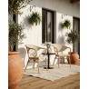 Krzesło BISTRO PARIS ARM jasnobrązowe rattan