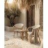 Krzesło BISTRO PARIS ARM jasnobrązowe rattan