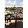 Krzesło CAFE PARIS brązowe rattan