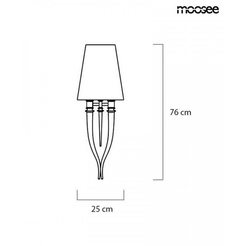 Moosee Zestaw 2 Sztuk Lamp Ściennych      Devil Wall 1 Czarny