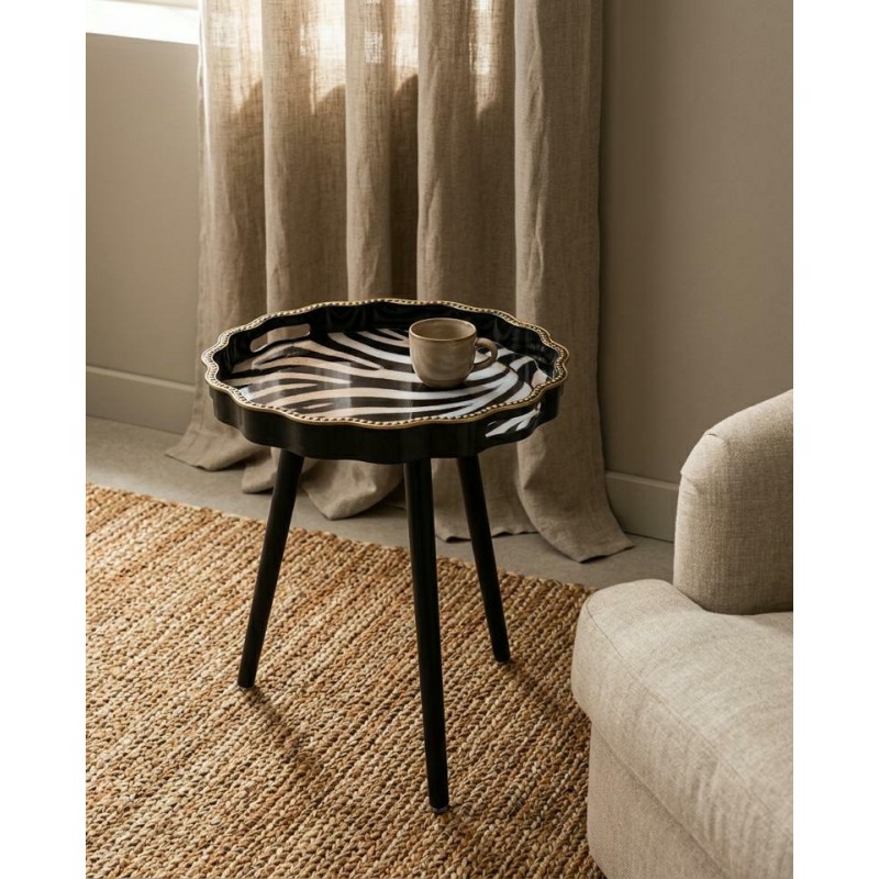 Stolik Shp Safari Biało-Czarny