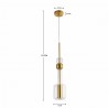 Kare Lampa Wisząca Candy Bar 13 Złota