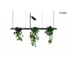 MOOSEE lampa wisząca PLANT LINE czarna