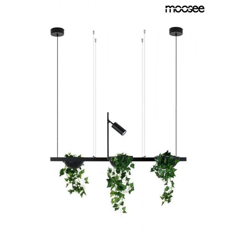 MOOSEE lampa wisząca PLANT LINE czarna