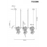 MOOSEE lampa wisząca PLANT LINE czarna