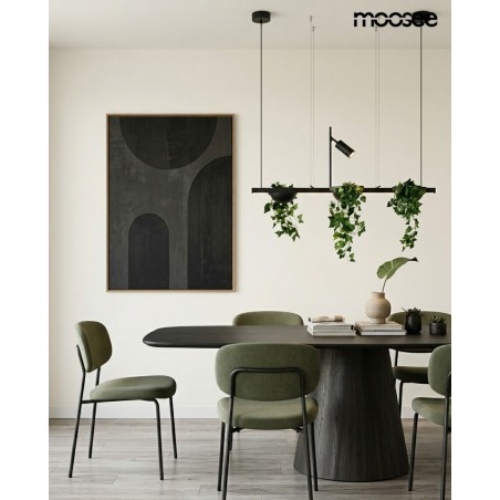 MOOSEE lampa wisząca PLANT LINE czarna